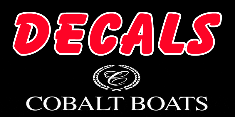 Cobalt boat decals
