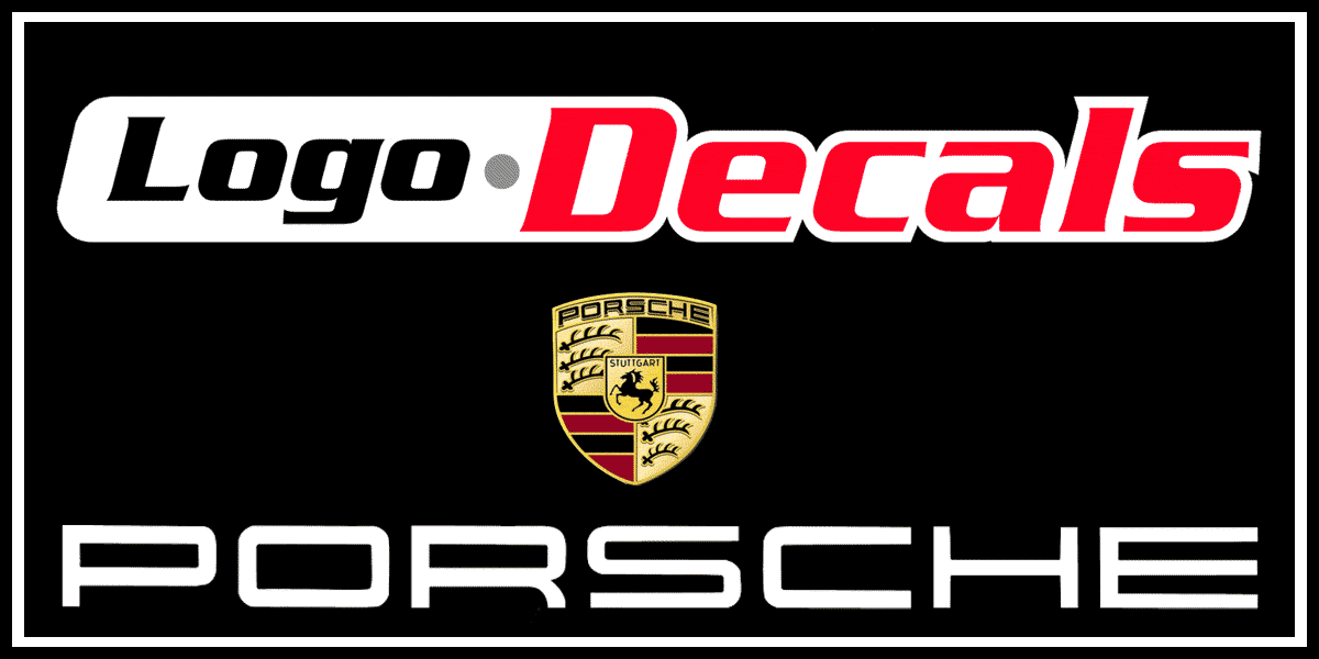 Porsche Logo Decals - Logo Stickers