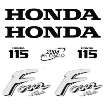 Honda outboard 115 decals