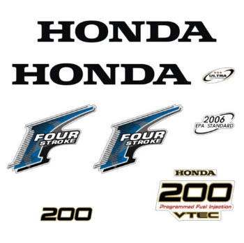 Honda outboard 200 decals