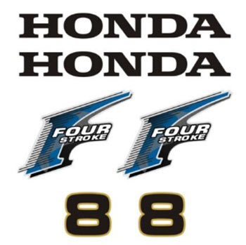Honda outboard 8 decals