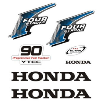Honda outboard 90 decals