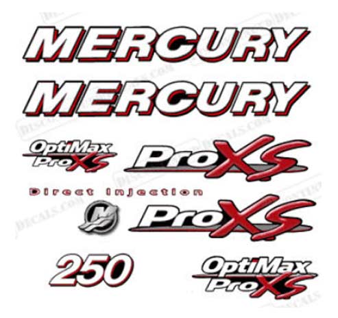Mercury Pro XS 250 decals