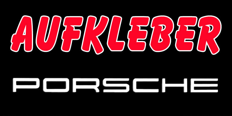 Porsche Aufkleber