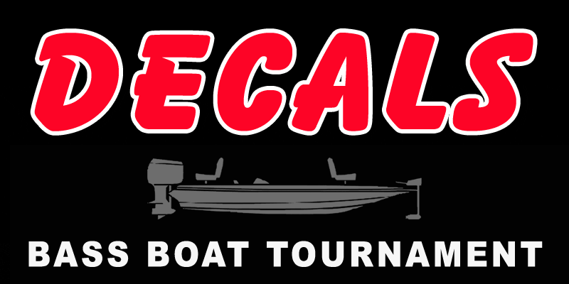 Bass boat tournament decals