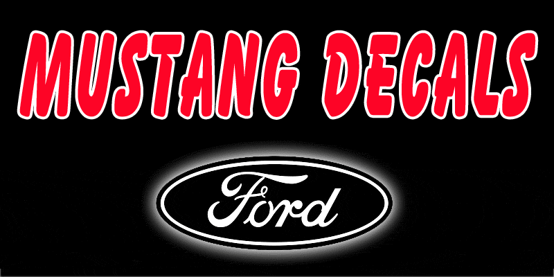 Ford Mustang Decals