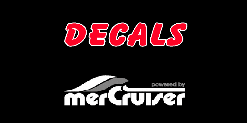 Mercruiser Alpha One - Bravo 1 2 3 decals