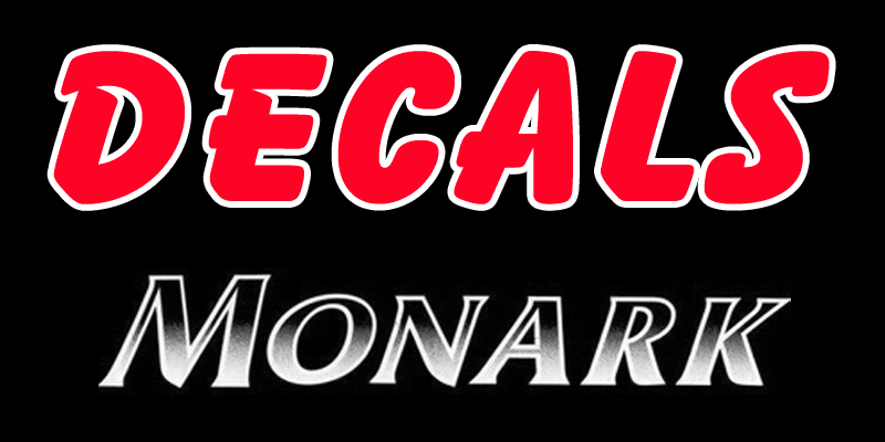 Monark boat decals
