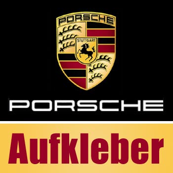 Porsche Aufkleber - Schriftzug, Wappen