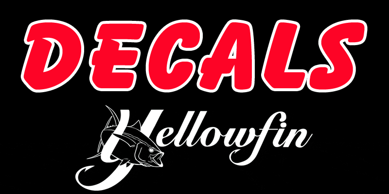 Yellowfin boat decals