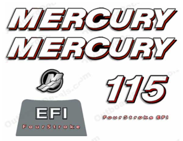 Mercury 115 decals