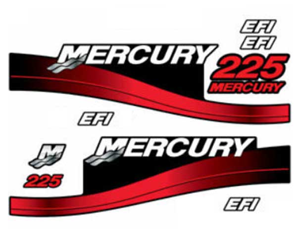 Mercury 225 decals