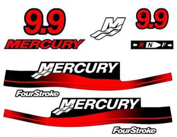 Mercury 9.9 stickers