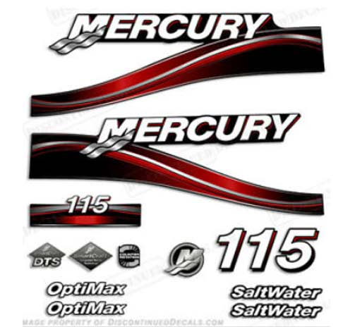 Mercury OptiMax 115 decals