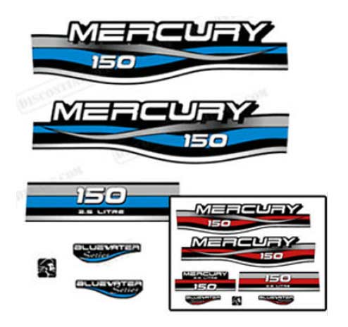 Mercury outboard 150 EFI decals