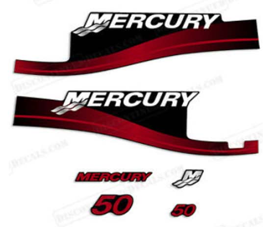 Mercury outboard 50 EFI decals