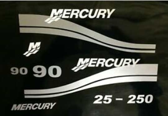 Mercury outboard 90 EFI decals