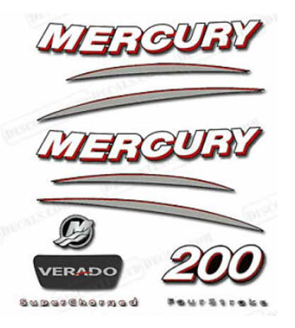 Mercury Verado 200 decals