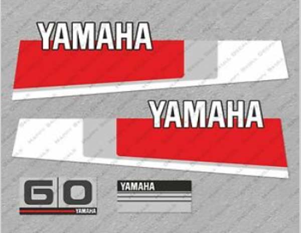 Yamaha 60 outboard decals