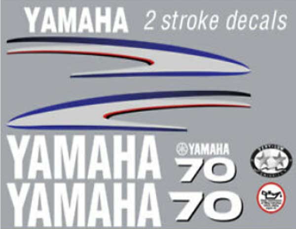 Yamaha 70 outboard decals