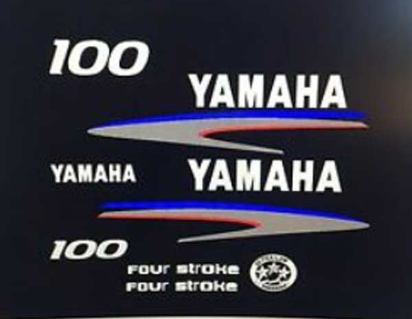 Yamaha F100 outboard decals