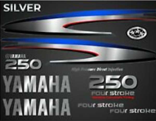 Yamaha F250 outboard decals