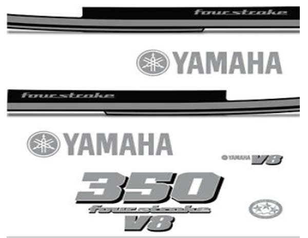 Yamaha F350 outboard decals