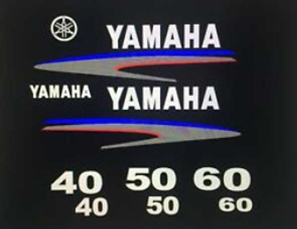 Yamaha F50 outboard decals